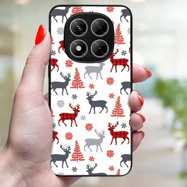 MY ART Kryt s vianočným dizajnom Xiaomi Redmi Note 14 Pro DEER (068)