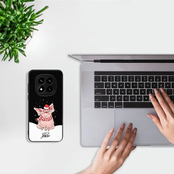 MY ART Kryt s vianočným dizajnom Xiaomi Redmi Note 14 Pro+ 5G LET IT SNOW (075)