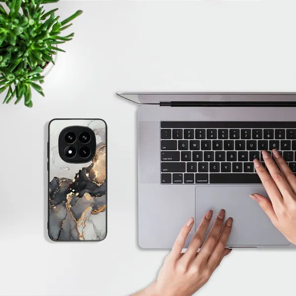 MY ART Ochranný kryt pre Xiaomi Redmi Note 14 Pro+ 5G GREY MARBLE (140)