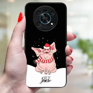 MY ART Kryt s vianočným dizajnom Honor Magic4 Lite 5G LET IT SNOW (075)