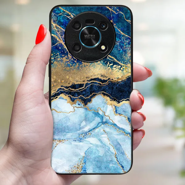 MY ART Ochranný kryt pre Honor Magic4 Lite 5G BLUE MARBLE (141)