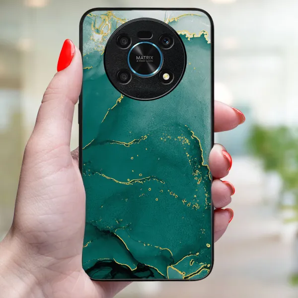 MY ART Ochranný kryt pre Honor Magic4 Lite 5G GREEN MARBLE (145)