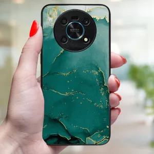 MY ART Ochranný kryt pre Honor Magic4 Lite 5G GREEN MARBLE (145)
