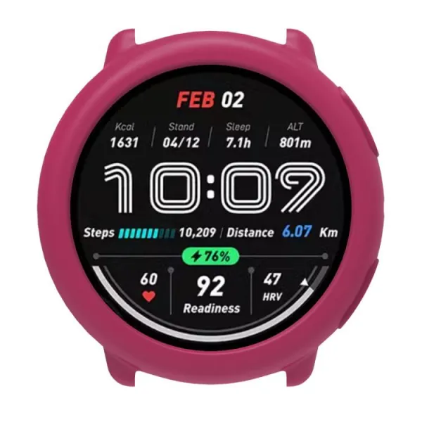 TPU HALF COVER Kryt pre Amazfit Active 2 bordový