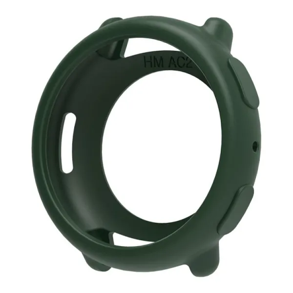 TPU HALF COVER Kryt pre Amazfit Active 2 tmavozelený