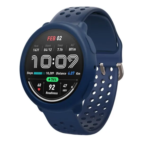 TPU HALF COVER Kryt pre Amazfit Active 2 tmavomodrý