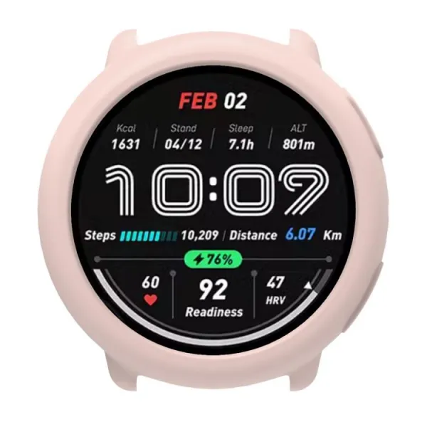 TPU HALF COVER Kryt pre Amazfit Active 2 svetloružový