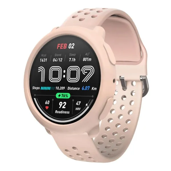 TPU HALF COVER Kryt pre Amazfit Active 2 svetloružový