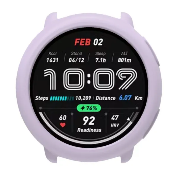 TPU HALF COVER Kryt pre Amazfit Active 2 svetlofialový