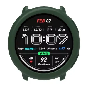 TPU HALF COVER Kryt pre Amazfit Active 2 tmavozelený