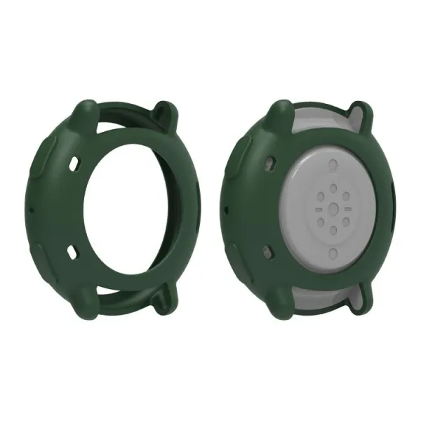TPU HALF COVER Kryt pre Amazfit Active 2 tmavozelený