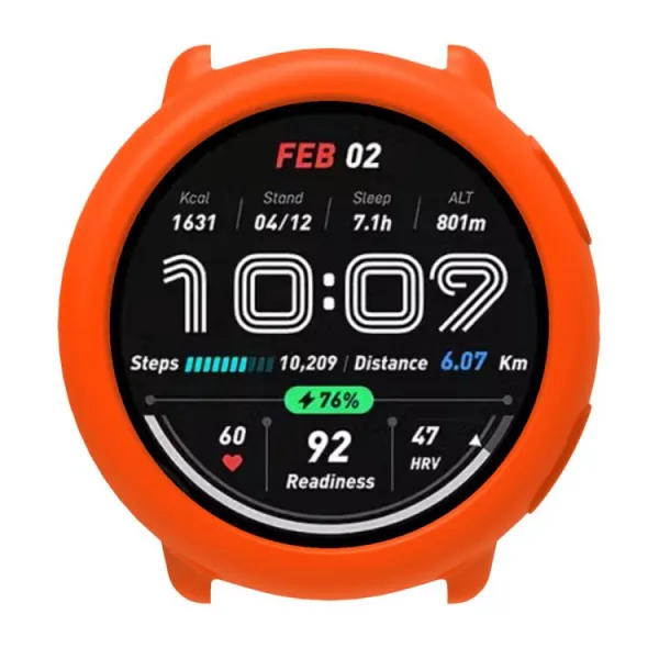 TPU HALF COVER Kryt pre Amazfit Active 2 oranžový