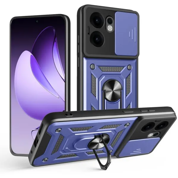 RING CAMERA Kryt s držiakom pre Oppo Reno13 F 5G / Reno13 FS 5G modrý