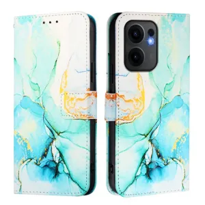 ART MARBLE Peňaženkový kryt pre Oppo Reno13 F 5G / Reno13 FS 5G GREEN