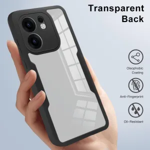 DUAL Obojstranný kryt s fóliou Oppo Reno13 F 5G / Reno13 FS 5G modrý
