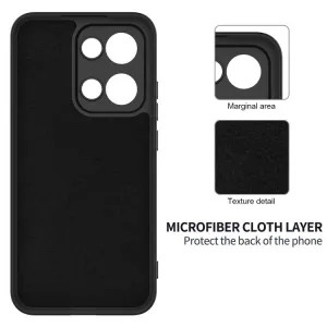RUBBER Ochranný obal pre Oppo Reno13 5G čierny