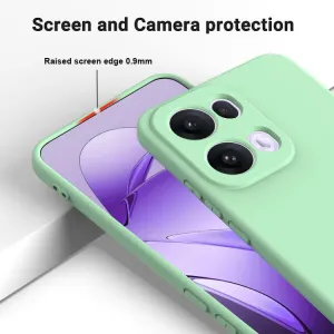 RUBBER Ochranný kryt pre Oppo Reno13 Pro 5G zelený