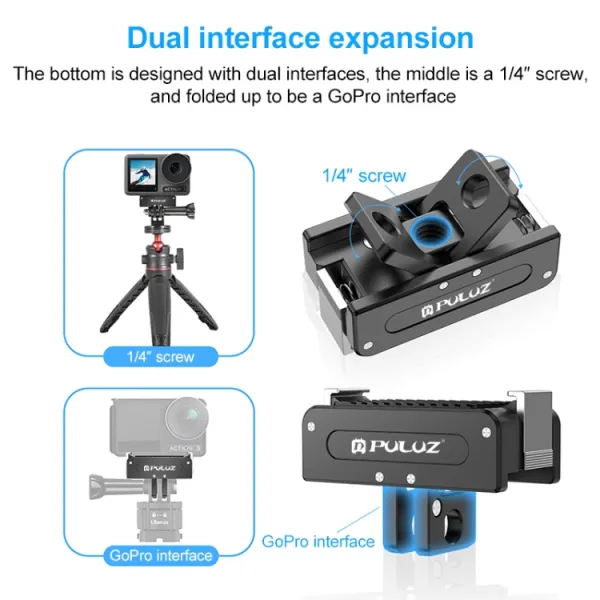 PULUZ Rýchloupínací magnetický držiak DJI Osmo Action 5 Pro / Action 4 / Action 3