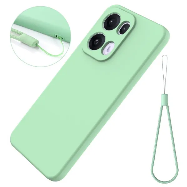 RUBBER Ochranný kryt pre Oppo Reno13 Pro 5G zelený