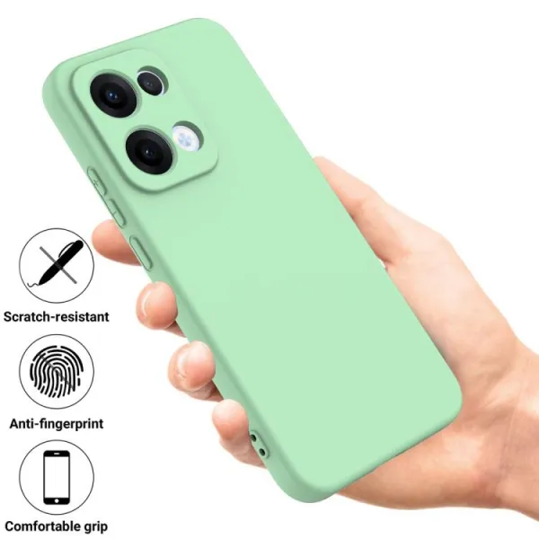 RUBBER Ochranný obal pre Oppo Reno13 5G zelený
