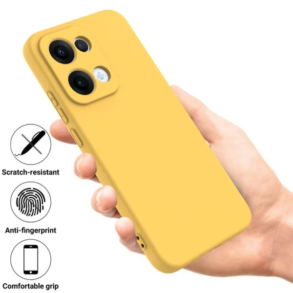 RUBBER Ochranný obal pre Oppo Reno13 5G žltý