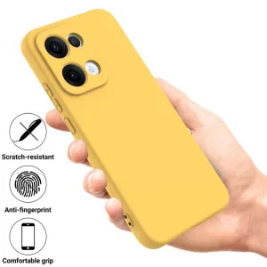 RUBBER Ochranný obal pre Oppo Reno13 5G žltý