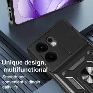 RING CAMERA Kryt s držiakom pre Oppo Reno13 F 5G / Reno13 FS 5G modrý