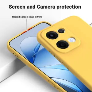 RUBBER Ochranný obal pre Oppo Reno13 5G žltý