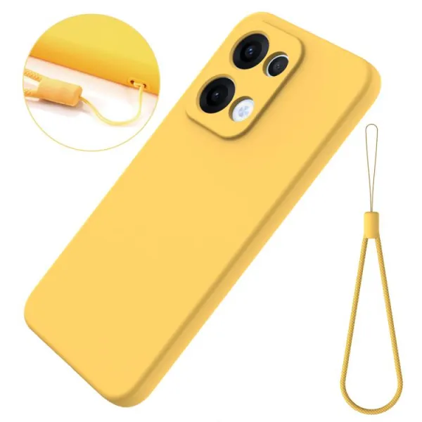 RUBBER Ochranný obal pre Oppo Reno13 5G žltý
