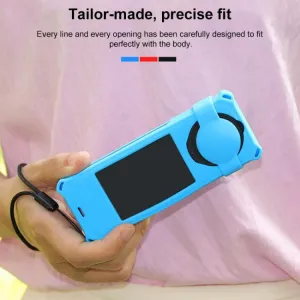 PULUZ Silikónový obal pre akčnú kameru Insta360 X5 modrý