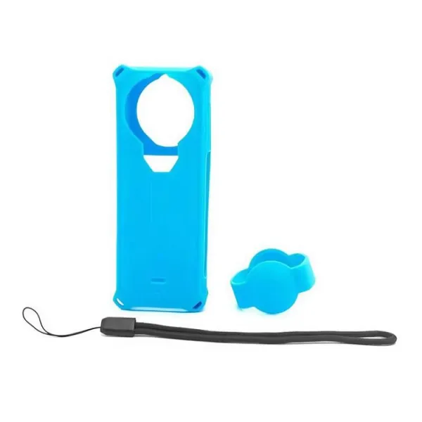 PULUZ Silikónový obal pre akčnú kameru Insta360 X5 modrý