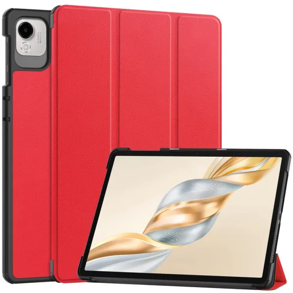 LEATHER Zaklápací kryt pre Honor Pad X9a červený