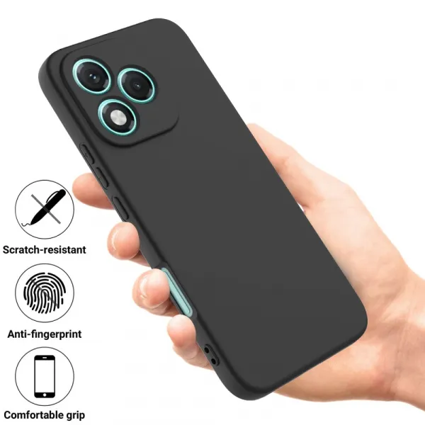 RUBBER Ochranný obal pre Honor 400 Lite 5G čierny
