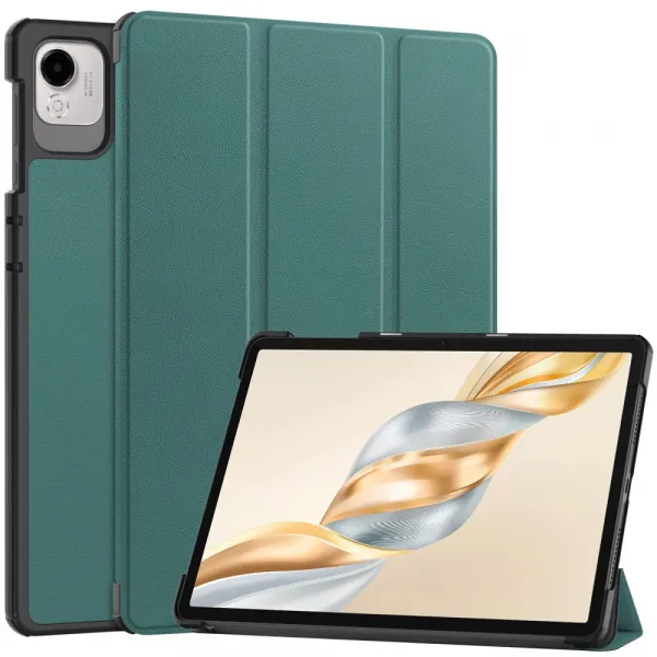 LEATHER Zaklápací kryt pre Honor Pad X9a zelený