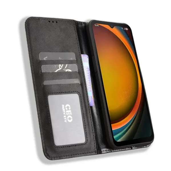BUSINESS Peňaženkový kryt pre Samsung Galaxy Xcover 7 Pro čierny