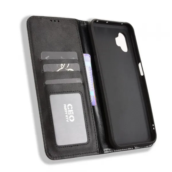 BUSINESS Peňaženkový kryt pre Samsung Galaxy Xcover 7 Pro čierny