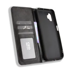 BUSINESS Peňaženkový kryt pre Samsung Galaxy Xcover 7 Pro čierny