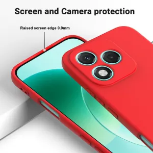 RUBBER Ochranný obal pre Honor 400 Lite 5G červený