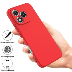 RUBBER Ochranný obal pre Honor 400 Lite 5G červený
