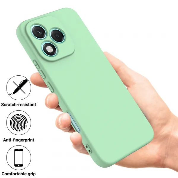 RUBBER Ochranný obal pre Honor 400 Lite 5G zelený