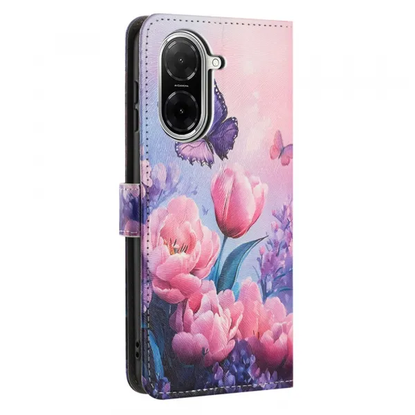 ART Peňaženkový kryt pre Xiaomi Redmi A5 PINK FLOWER