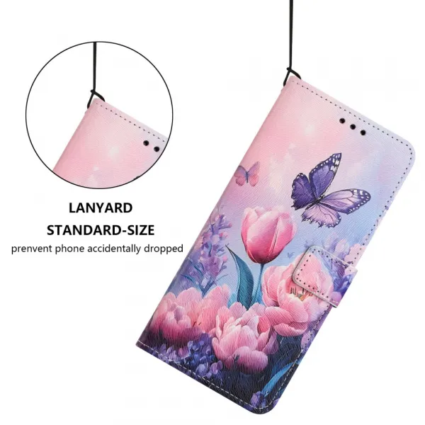ART Peňaženkový kryt pre Xiaomi Redmi A5 PINK FLOWER