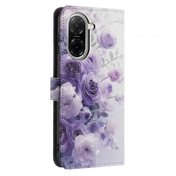 ART Peňaženkový kryt pre Xiaomi Redmi A5 PURPLE ROSE