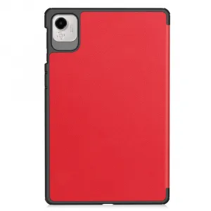 LEATHER Zaklápací kryt pre Honor Pad X9a červený