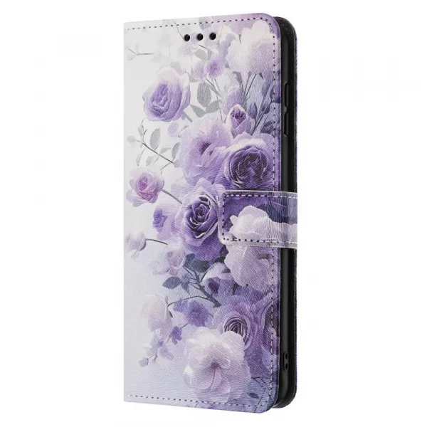ART Peňaženkový kryt pre Xiaomi Redmi A5 PURPLE ROSE