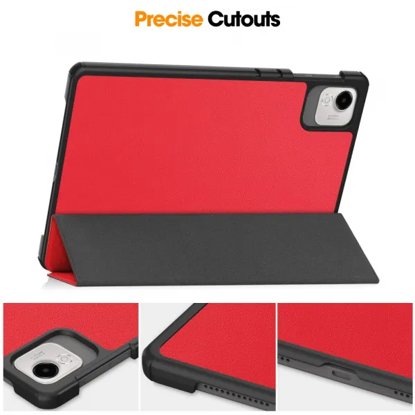 LEATHER Zaklápací kryt pre Honor Pad X9a červený