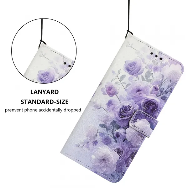 ART Peňaženkový kryt pre Honor 400 Lite 5G PURPLE ROSE