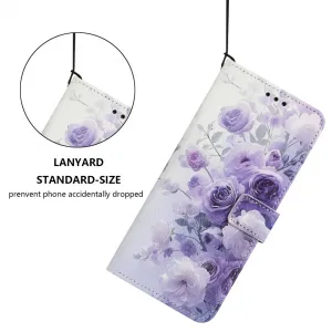 ART Peňaženkový kryt pre Honor 400 Lite 5G PURPLE ROSE