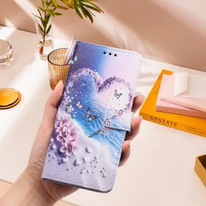 ART Peňaženkový kryt pre Xiaomi Redmi A5 HEART BUTTERFLY
