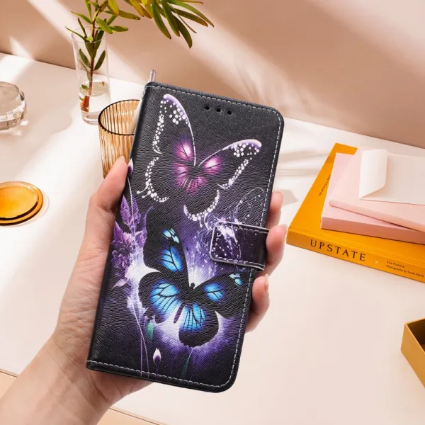 ART Peňaženkový kryt pre Xiaomi Redmi A5 BUTTERFLIES